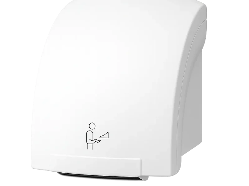 Automatic hand dryer in Rugby commercial washroom – fast, touch-free drying from Rugby Washroom Services