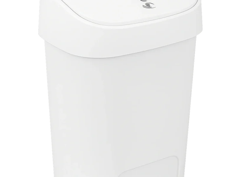 Sensor-operated feminine hygiene disposal unit with touch-free lid for hygienic sanitary waste management